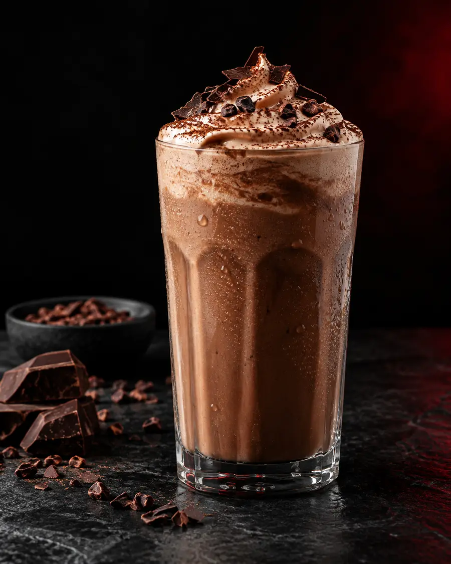 Shake de chocolate estilo postre